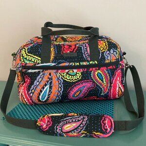 Vera Bradley Compact Traveler Bag Twilight Paisley Pattern, Carry On